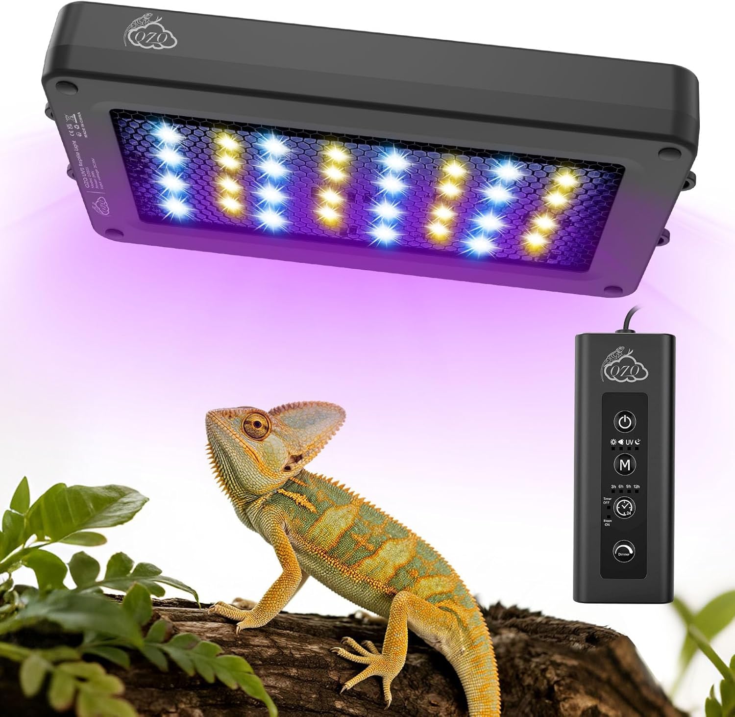 Aquarium Plant Light - 24W LED UVA UVB Reptile Lamp