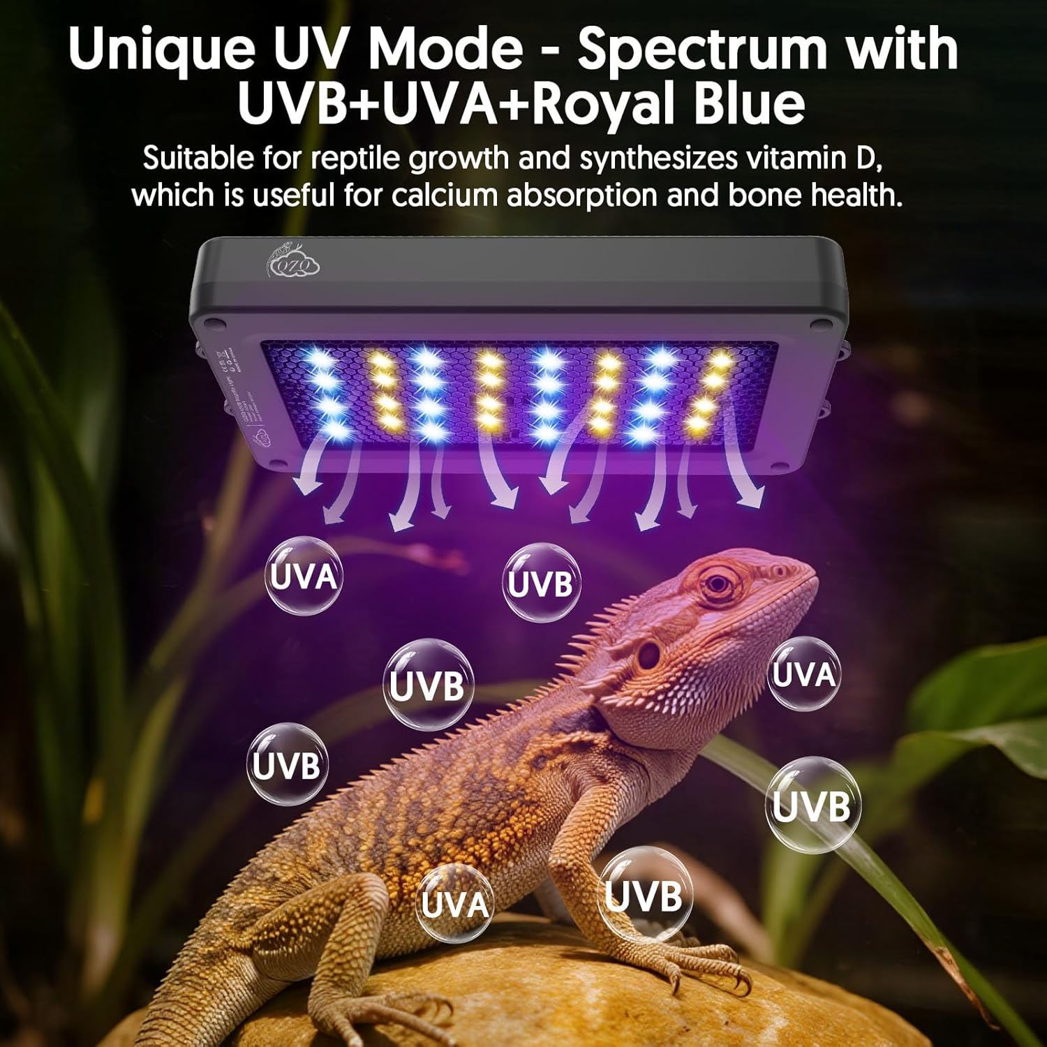24W LED UVA UVB Reptile Lamp w - огляд і ціна Aquarium Plant Light