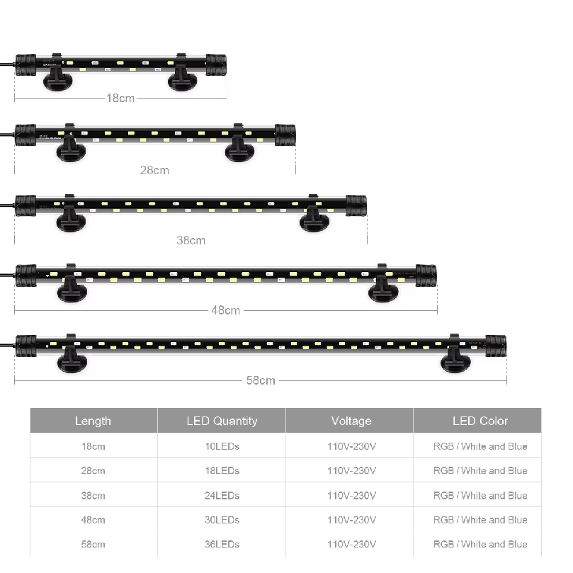 220V Strip Aquarium Light LED  - огляд і ціна Aquarium Plant Substrate