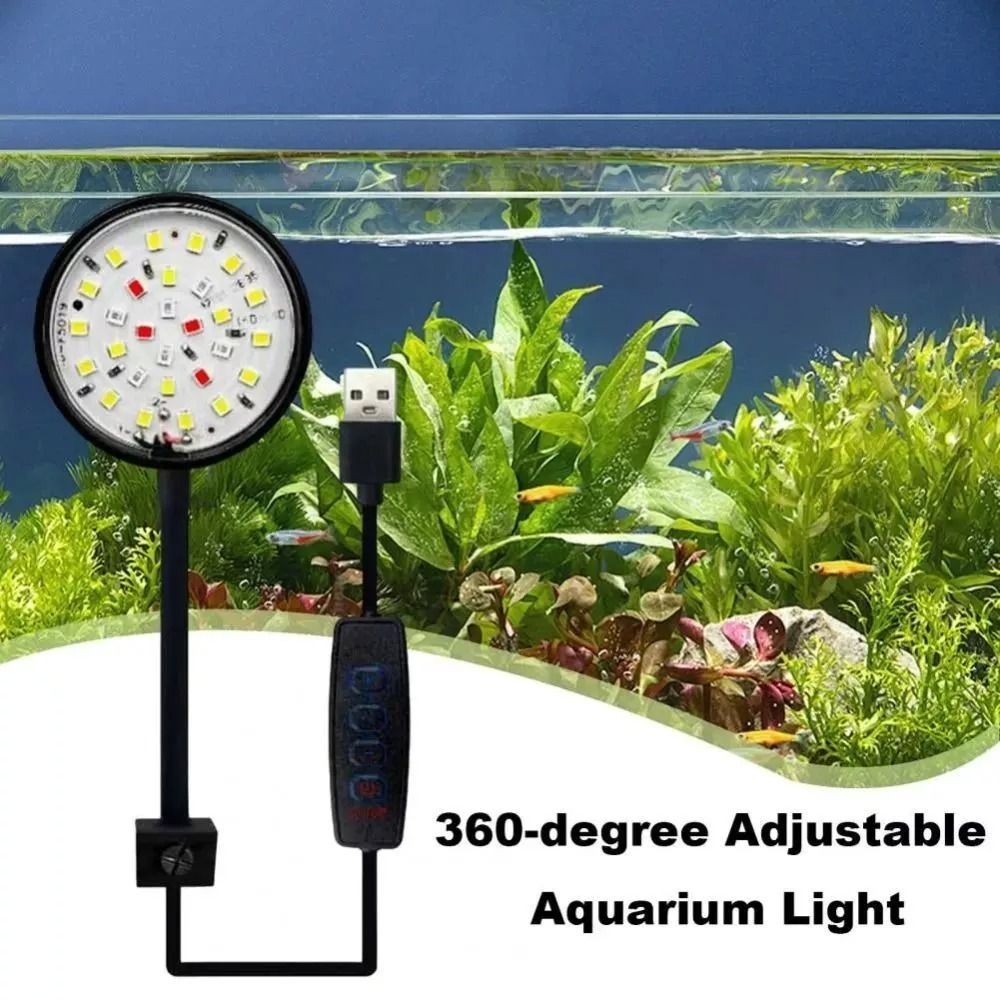 New Mini Fish Tank Clip Lamp 5 - огляд і ціна Live Plant Aquarium